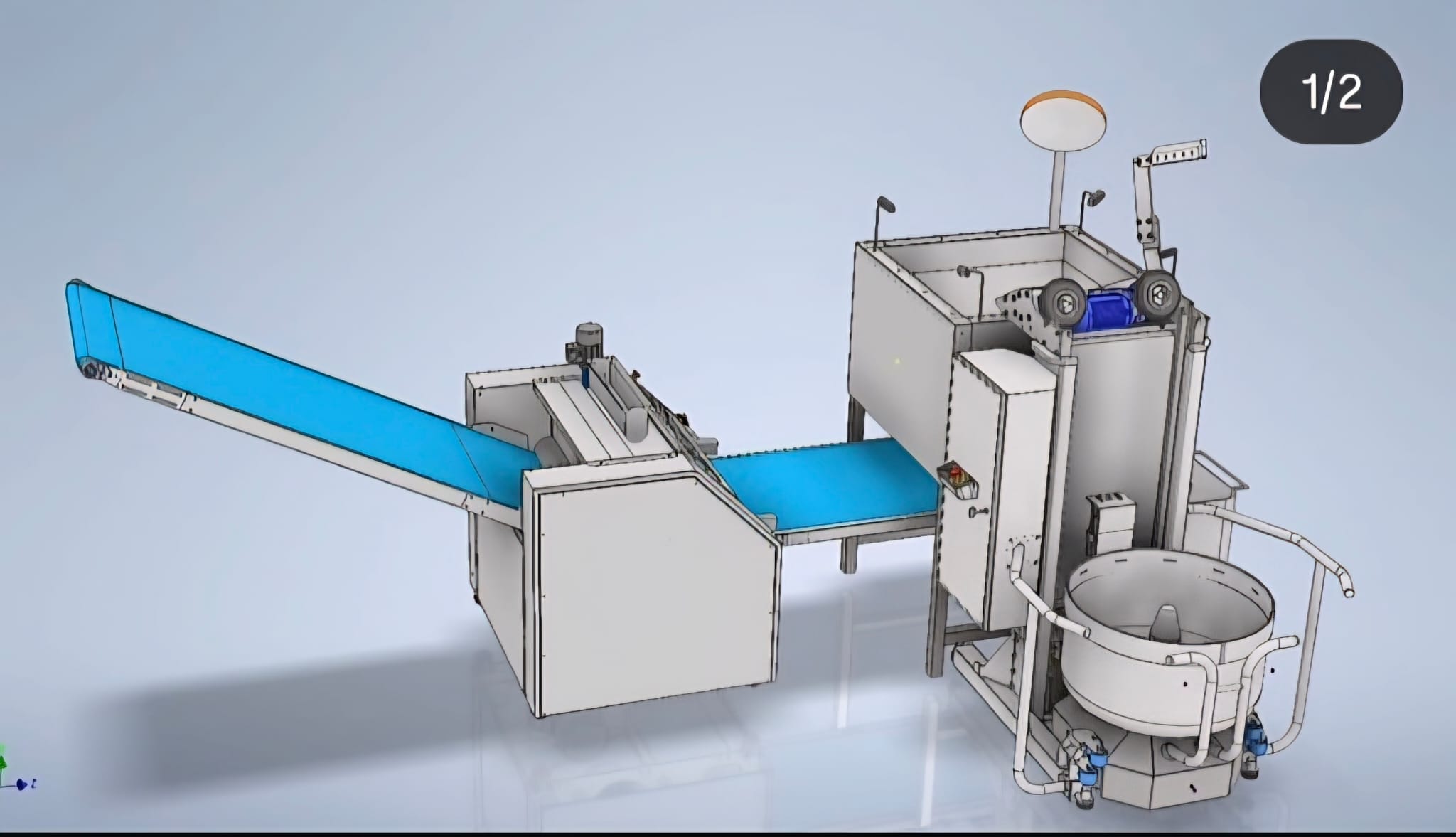 Diseño CAD de línea de refinado a medida CME